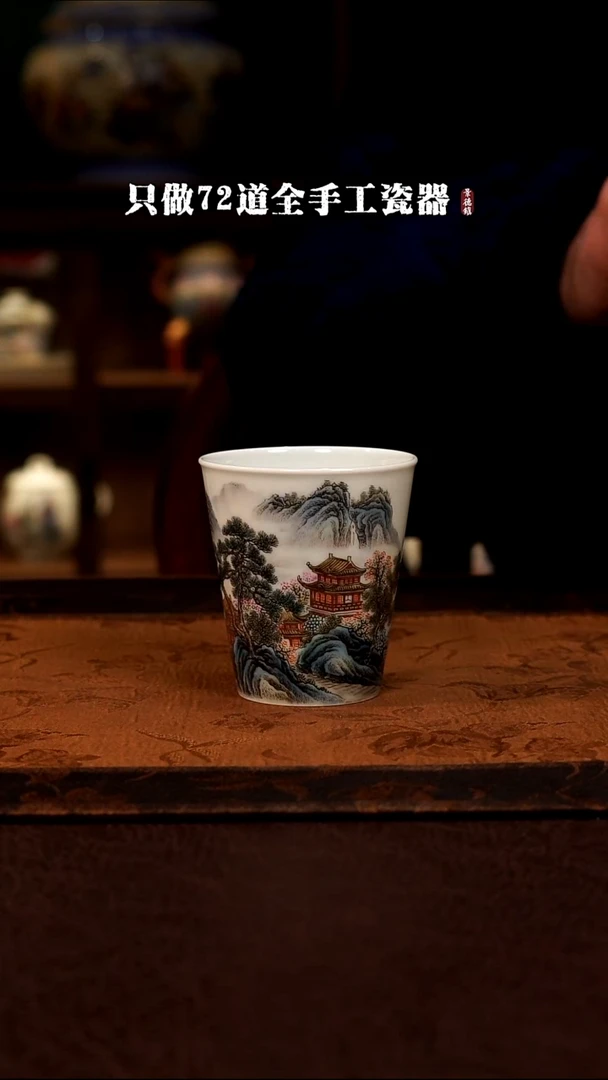摆件陶景德镇手工手绘陶瓷