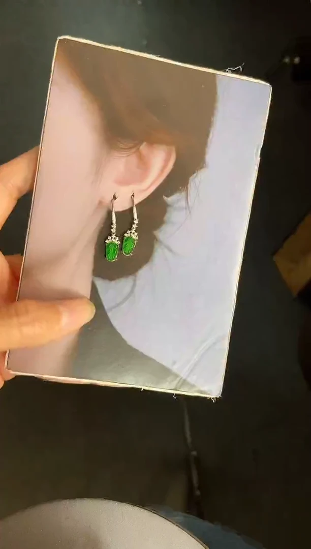 吊坠(不含链)银S925镶嵌翡翠1