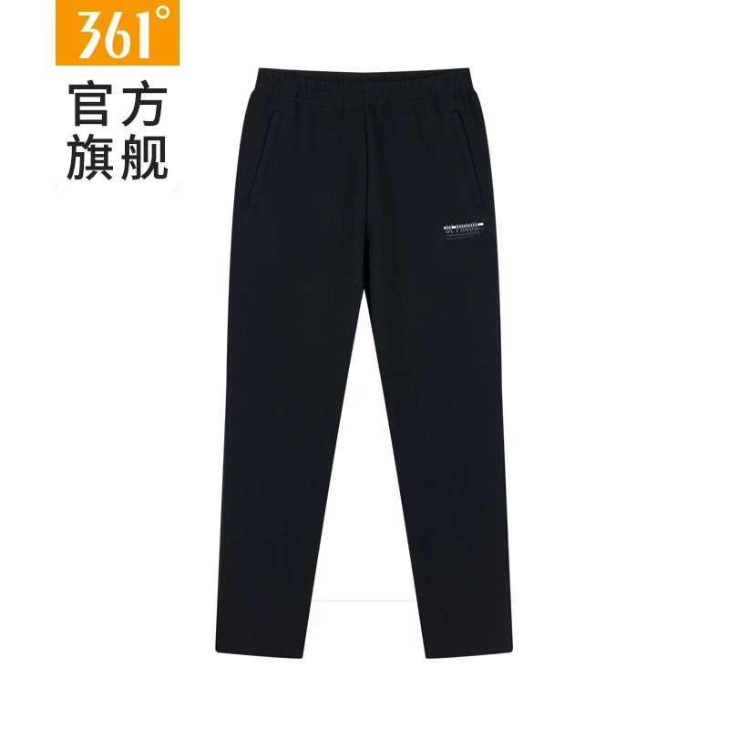 361°男裤运动裤运动长裤2025针织新款透气男子直筒休闲男士裤子