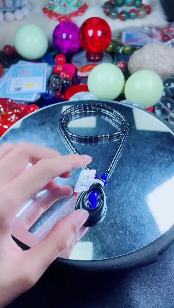菱锰矿未镶嵌吊坠太赫磁吊坠