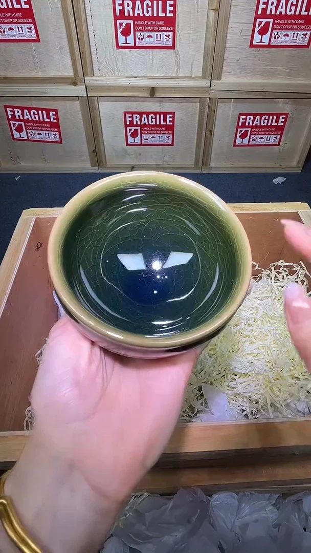 茶盏茶盏主人杯帝王绿雕刻