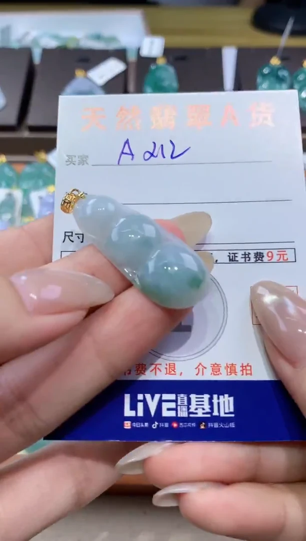 颈饰未镶嵌翡翠天然缅甸翡翠A货挂件