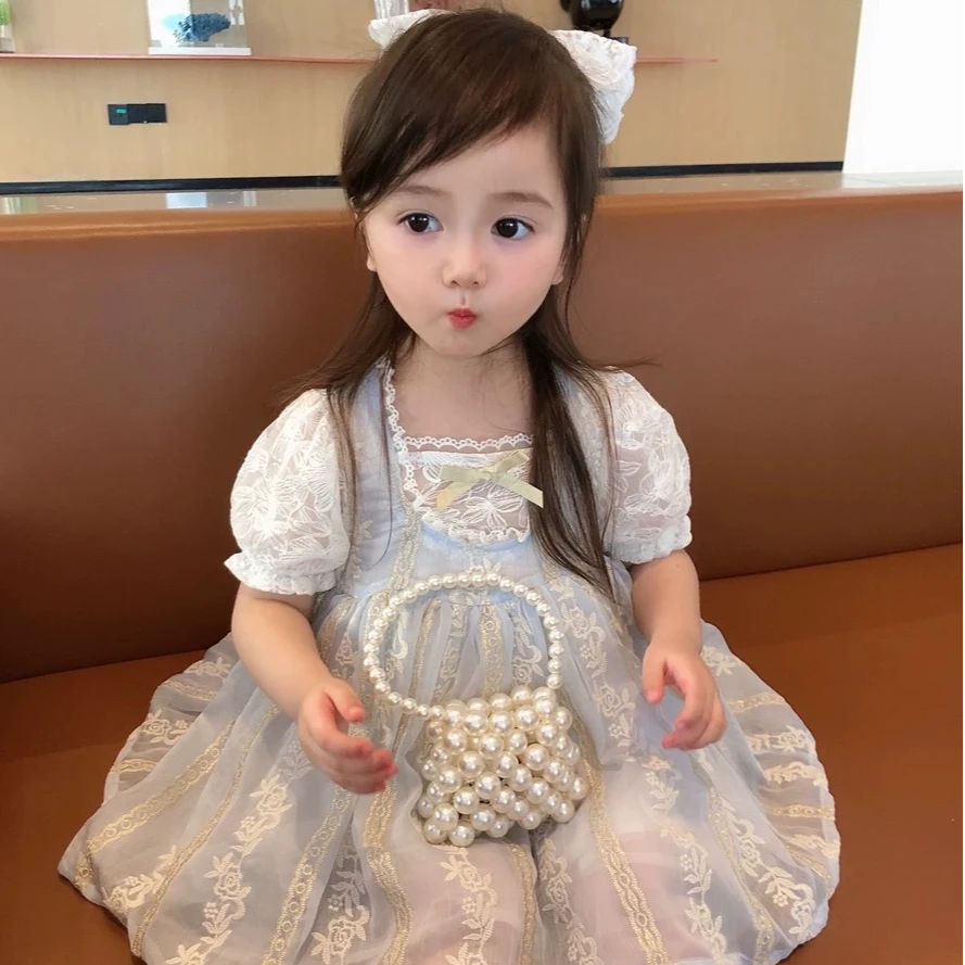 2025年夏季女童公主裙可爱气质洛丽塔连衣裙