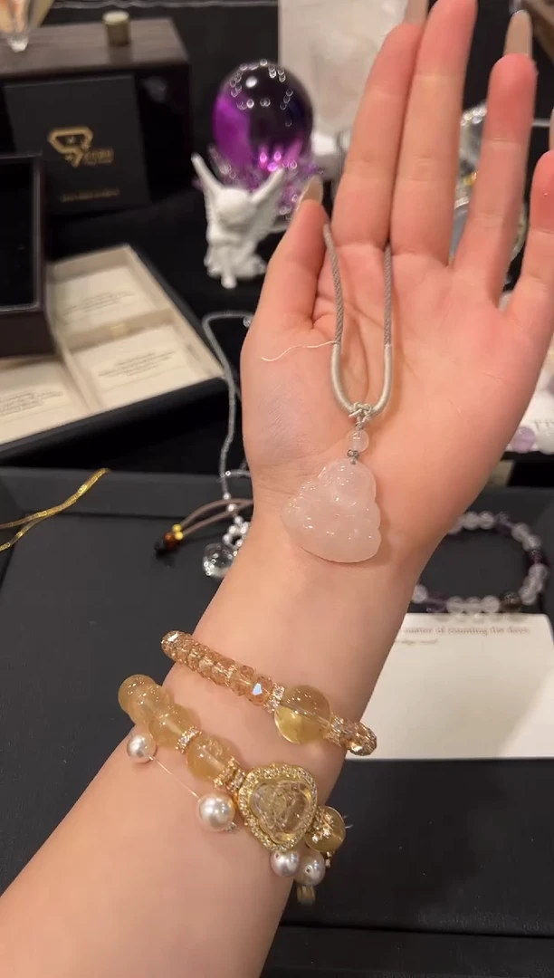 未镶嵌手链水晶大肚佛项链