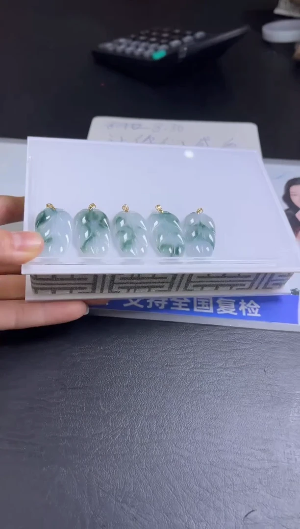 【闪购商品】翡翠颈饰18K金镶嵌V40多样性发一件/配绳子