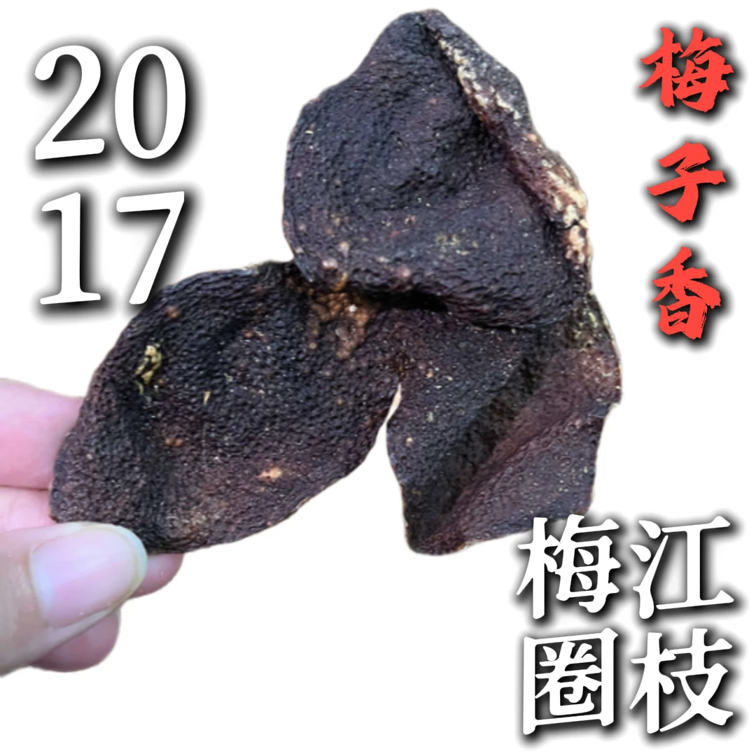 2017年 新会梅江产区 圈枝 梅子香 甜润 干净 8年新会老陈皮
