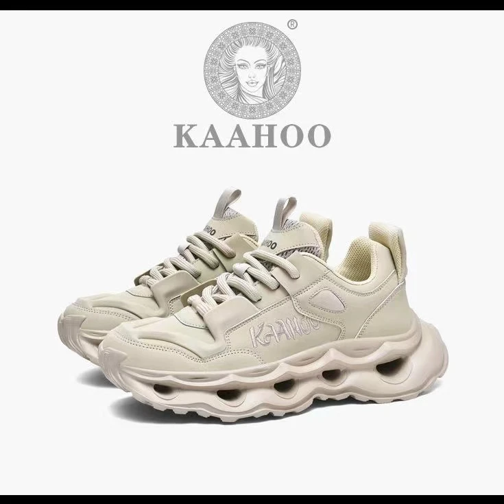 秋冬全皮男女同款休闲厚底老爹鞋7772【小猪2】