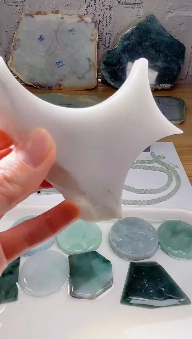 裸石翡翠天然翡翠A货玉 南 004