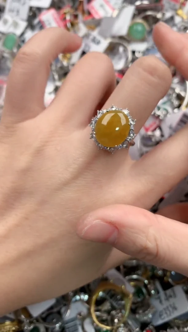 银S925镶嵌戒指翡翠11-11-11      1