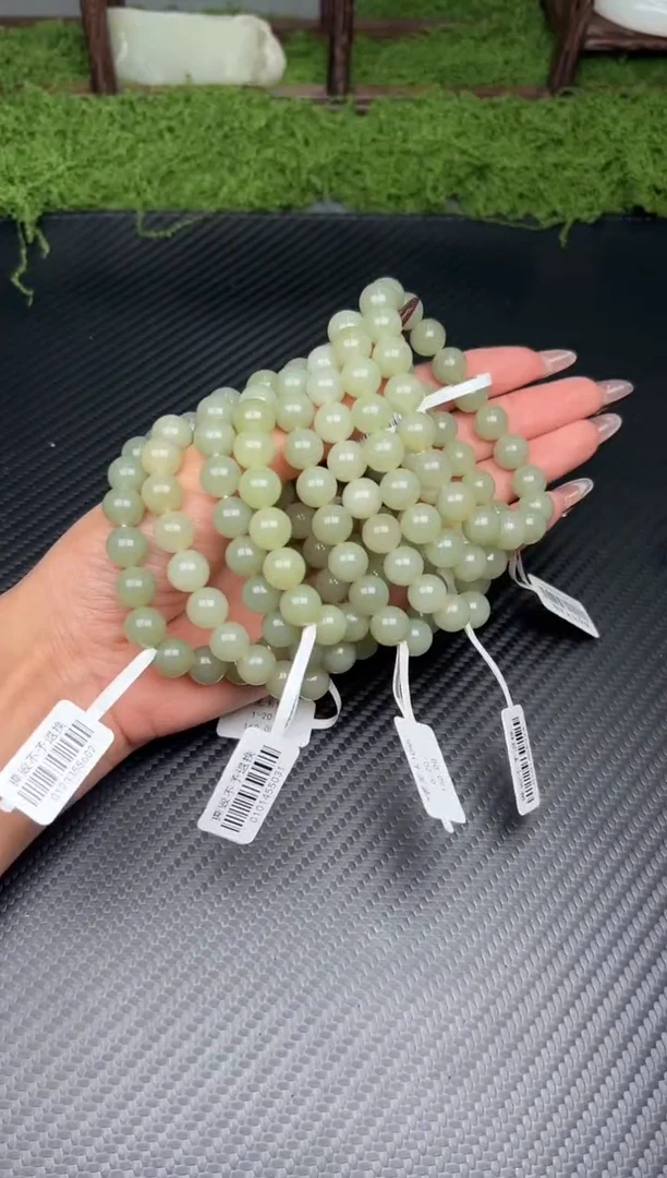 未镶嵌手串和田玉若羌微色差卡10多样性发货拍一发一m