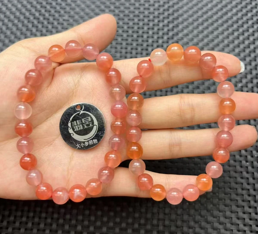 35534T18-3N21-南红手串/约8+/约20颗/-多样性发其一