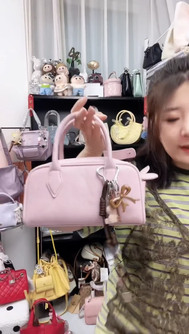小牛剖层皮革福利款女士单肩包包