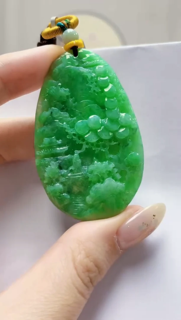 未镶嵌定制翡翠5145jw-毛货挂件18