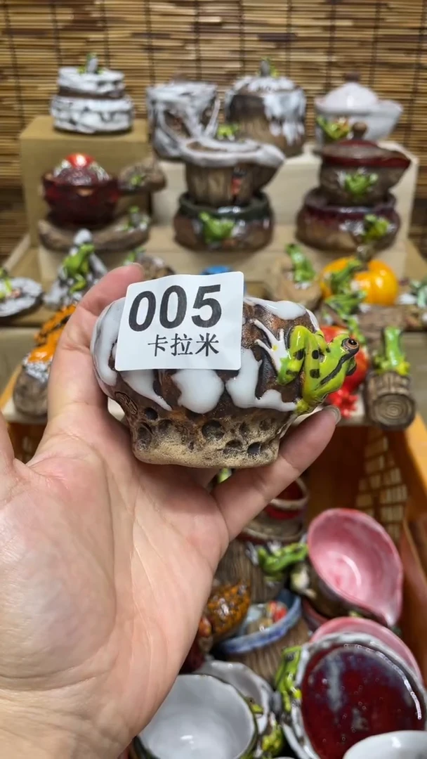 澜005精美粗陶手工柴烧