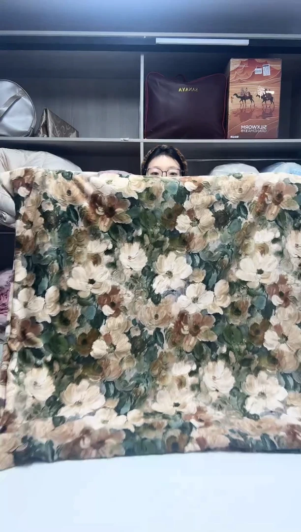 羊羔毛200*230cm5d印花绒四件套-油画