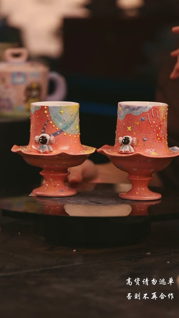 陶瓷随机一个景德镇可爱设计师款陶瓷