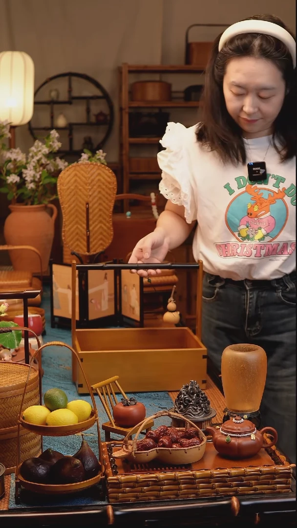 【品楠】提盒楠竹竹制提篮外出野餐便携