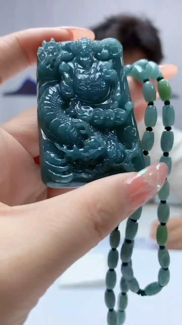 【闪购商品】定制翡翠未镶嵌4688DD-毛货挂件赠珠链171