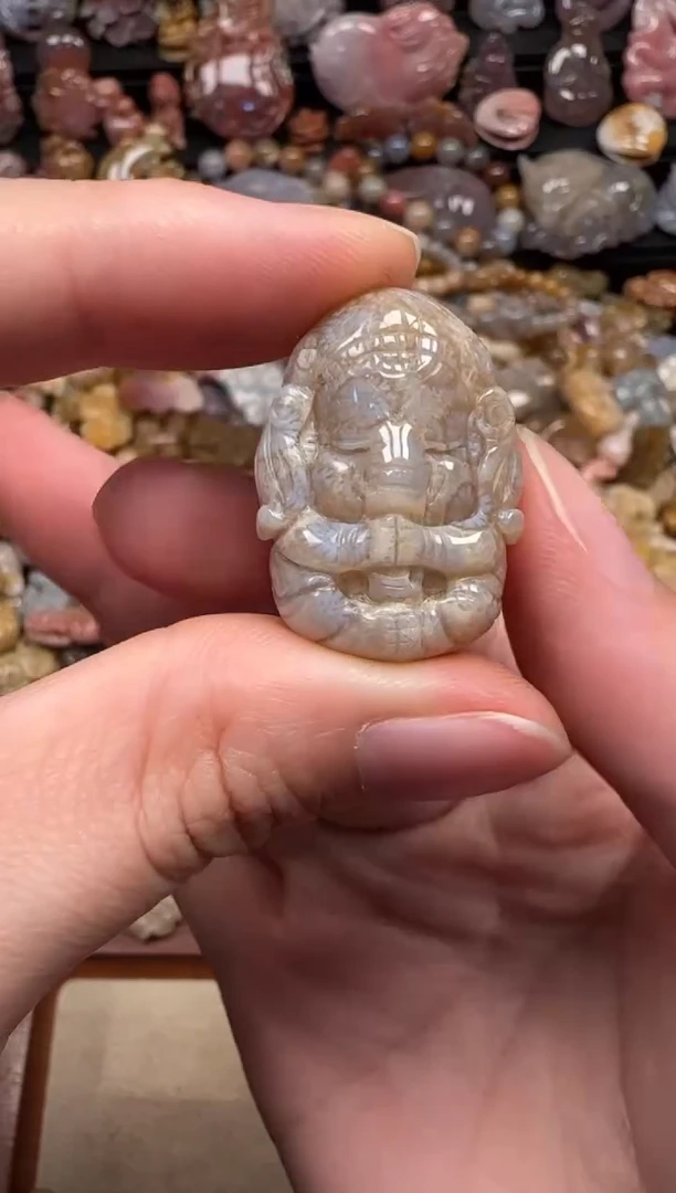颈饰未镶嵌硅化珊瑚（珊瑚玉）159