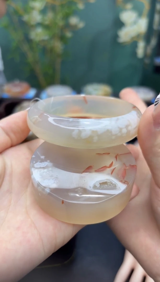 石英质玉手镯未镶嵌A89(62圈赠送镯心)