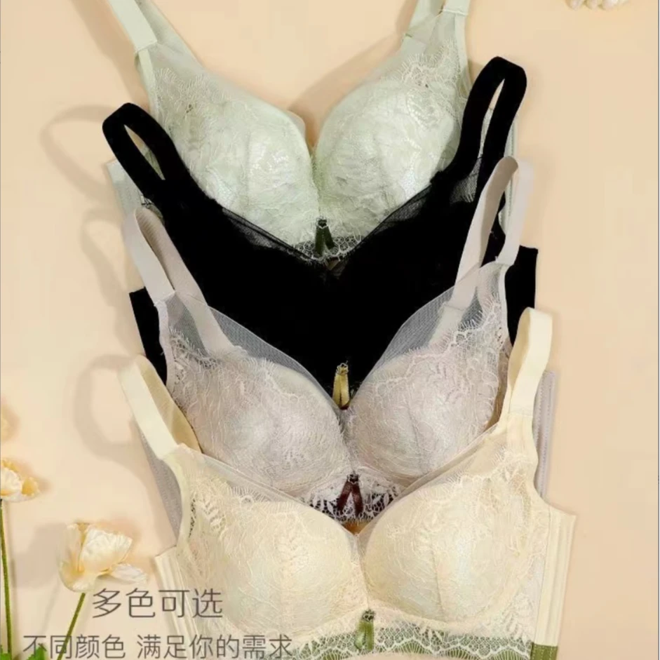 003性感薄款，婴儿棉聚拢无钢圈，女式蕾丝收副乳文胸