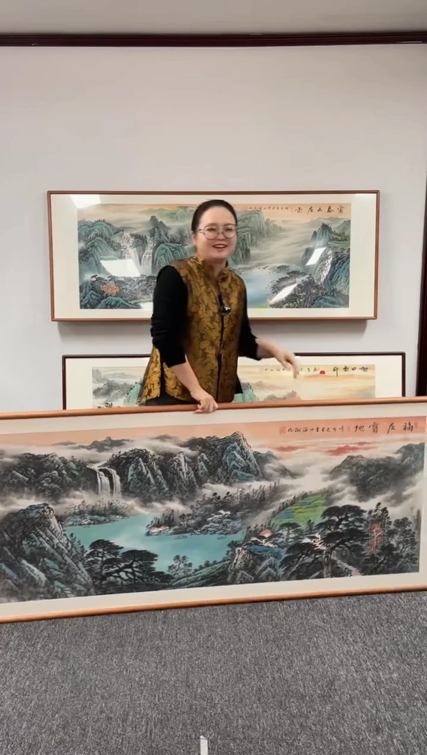 【闪购商品】国画福居宝地21*80刘海斌老师