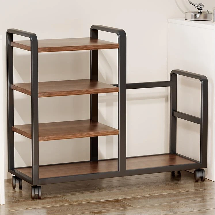 桌下书包收纳可移动小推车办公室置物书本收纳神器家用多层架展架