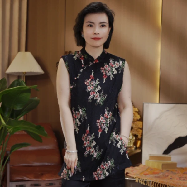 繁华似锦！重工刺绣新中式上衣！GZ6069