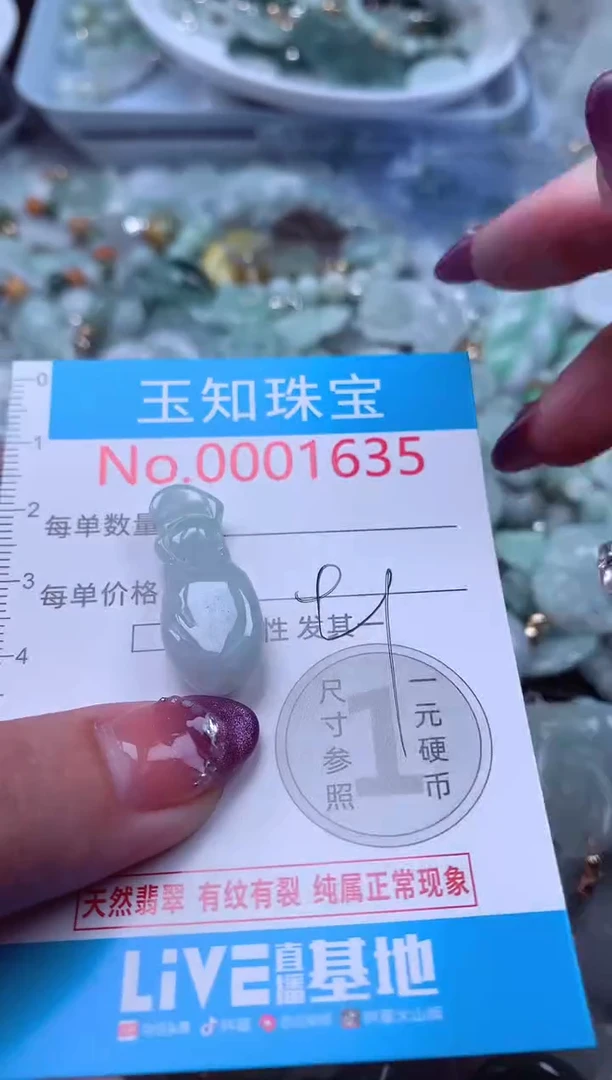 翡翠未镶嵌吊坠(不含链)1635