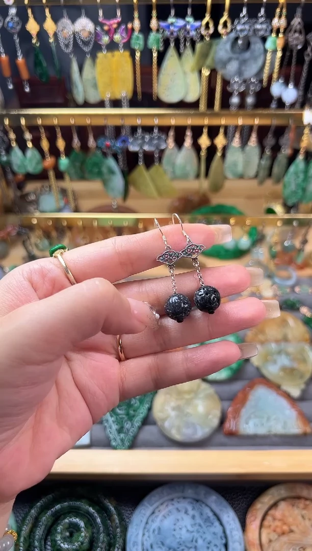 未镶嵌翡翠耳饰翡翠随机发发一件