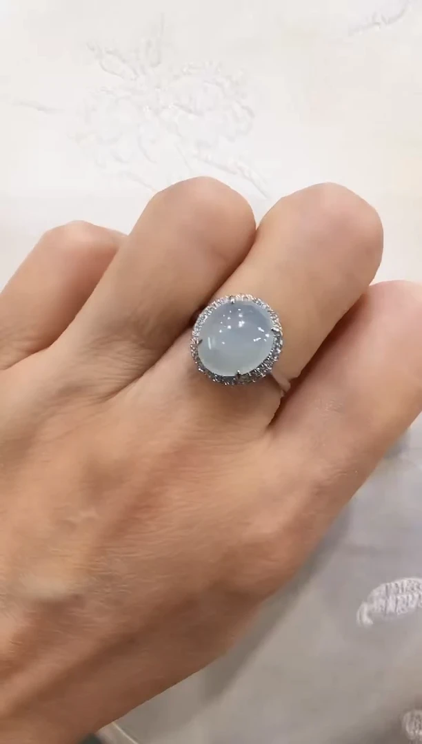 颈饰银S925镶嵌翡翠国风