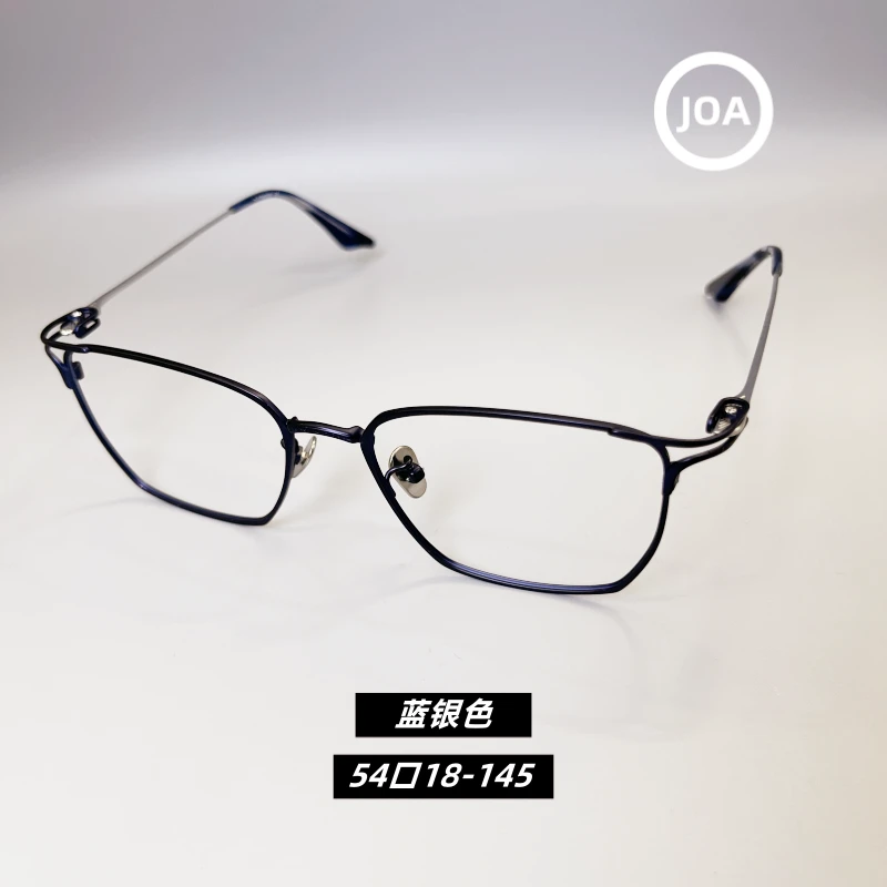 「80999」D峰同款超轻纯钛男士方框近视眼镜架日系气质设计