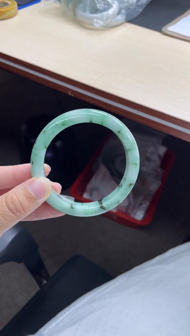 未镶嵌手镯翡翠14#天然A货翡翠手镯56-58圈口