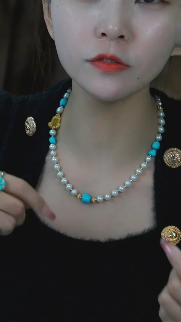 【闪购商品】淡水珍珠项链银S925镶嵌发货一件