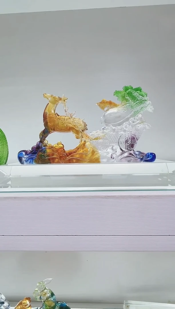 手工艺品琉璃古法琉璃一路有财