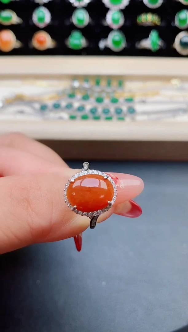 【闪购商品】翡翠戒指银S925镶嵌321321