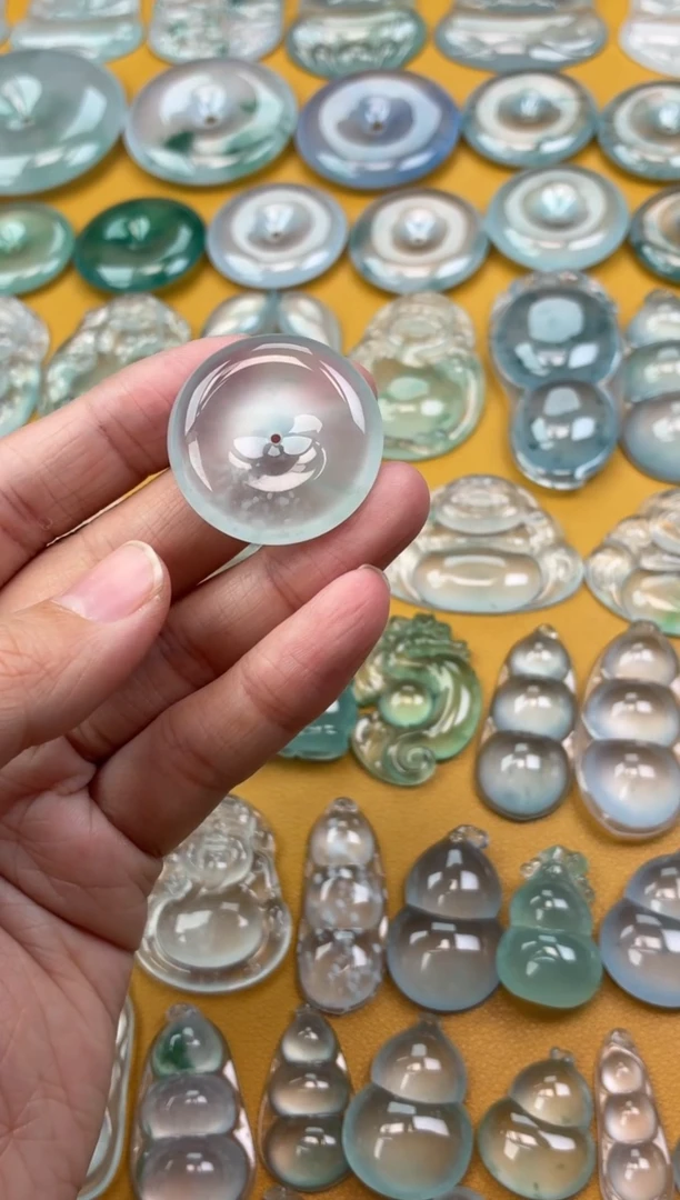 吊坠(不含链)未镶嵌翡翠14 平安扣 29.7 6.6