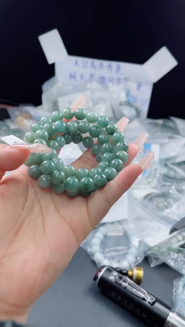 未镶嵌定制翡翠珠串
