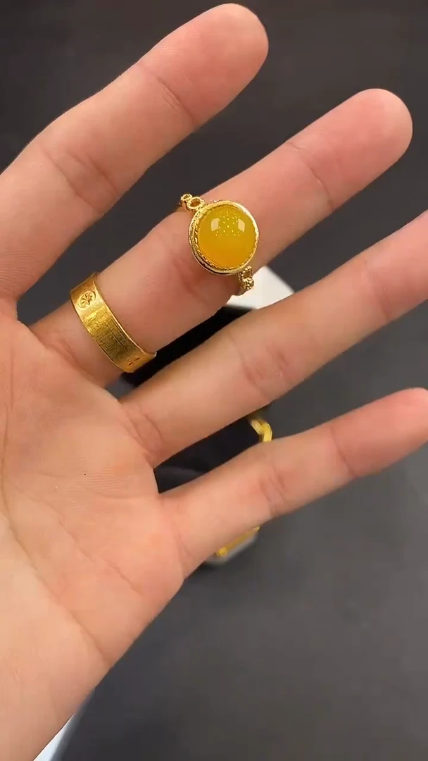 合金戒指玛瑙/玉髓天然精美戒指多样性发