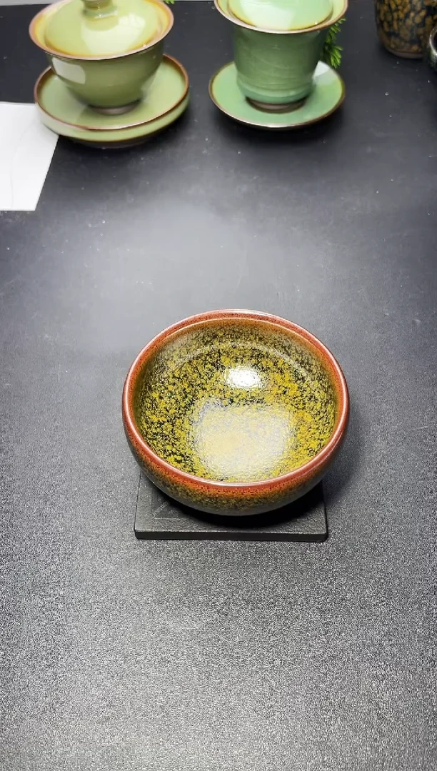 茶盏5叶紫建盏