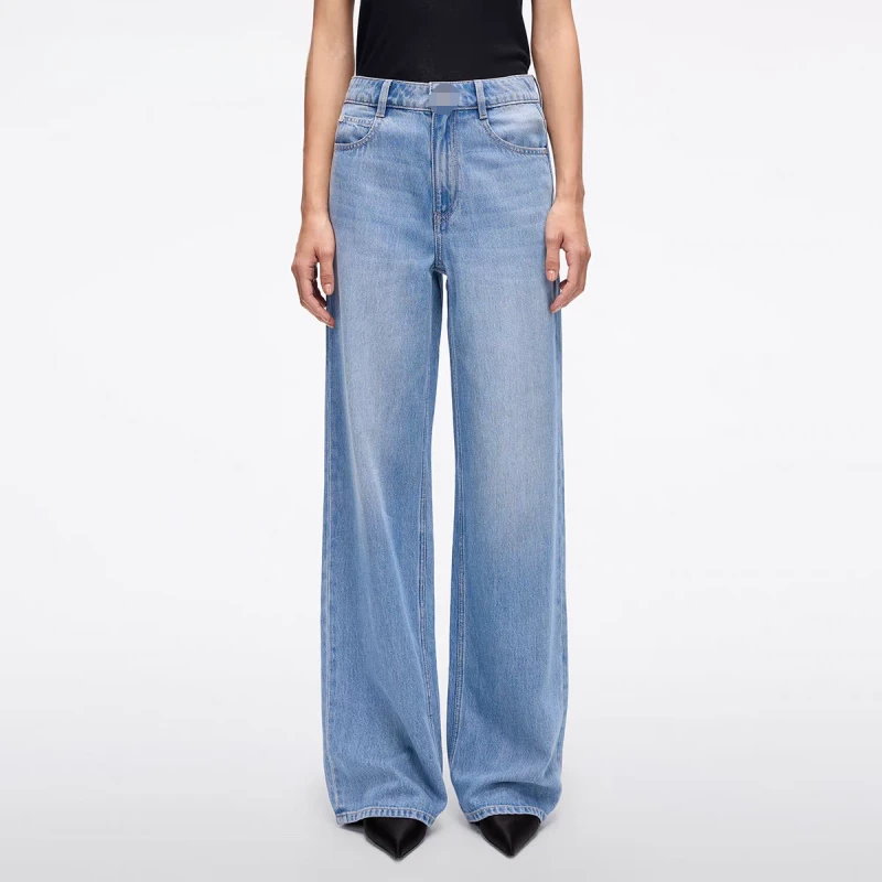 1633蜜思S系列2025春夏牛仔裤含天丝复古洗水休闲直筒裤