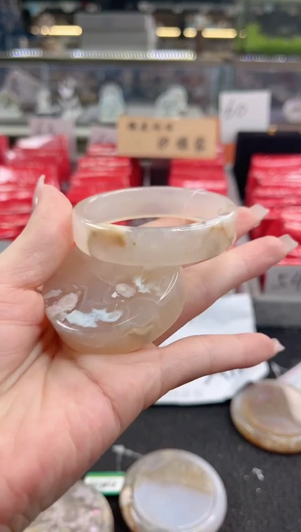 未镶嵌手镯石英质玉51圈口（赠品镯心）1354813