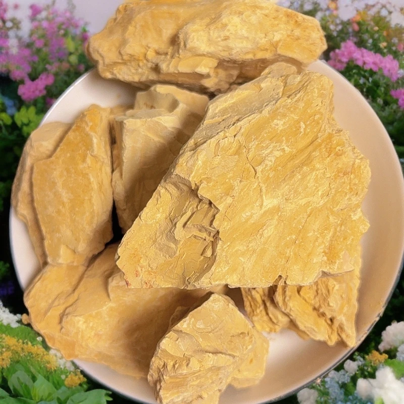 新疆奶酪黄土天然彩色土块解压神器