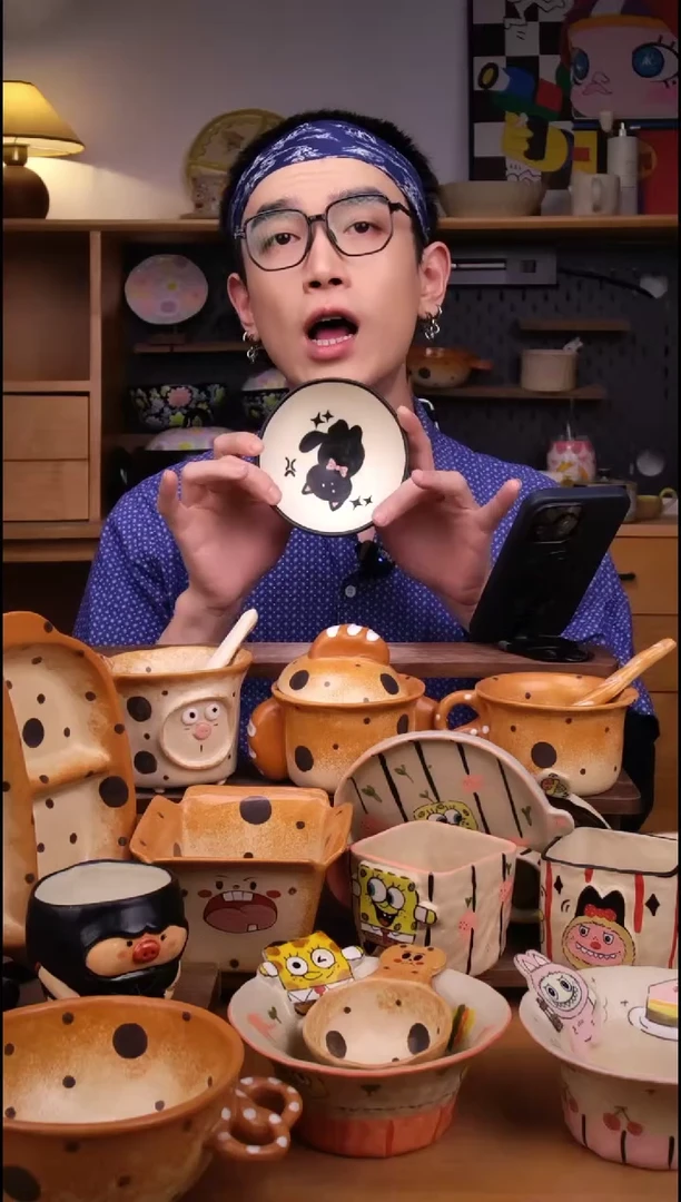 碗景德镇可爱设计师款陶瓷