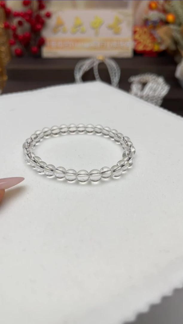 【闪购商品】水晶手链银S925镶嵌as1577