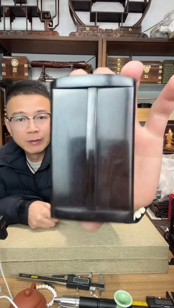 乌木类书架938紫光檀迷你小佛龛  瑕疵