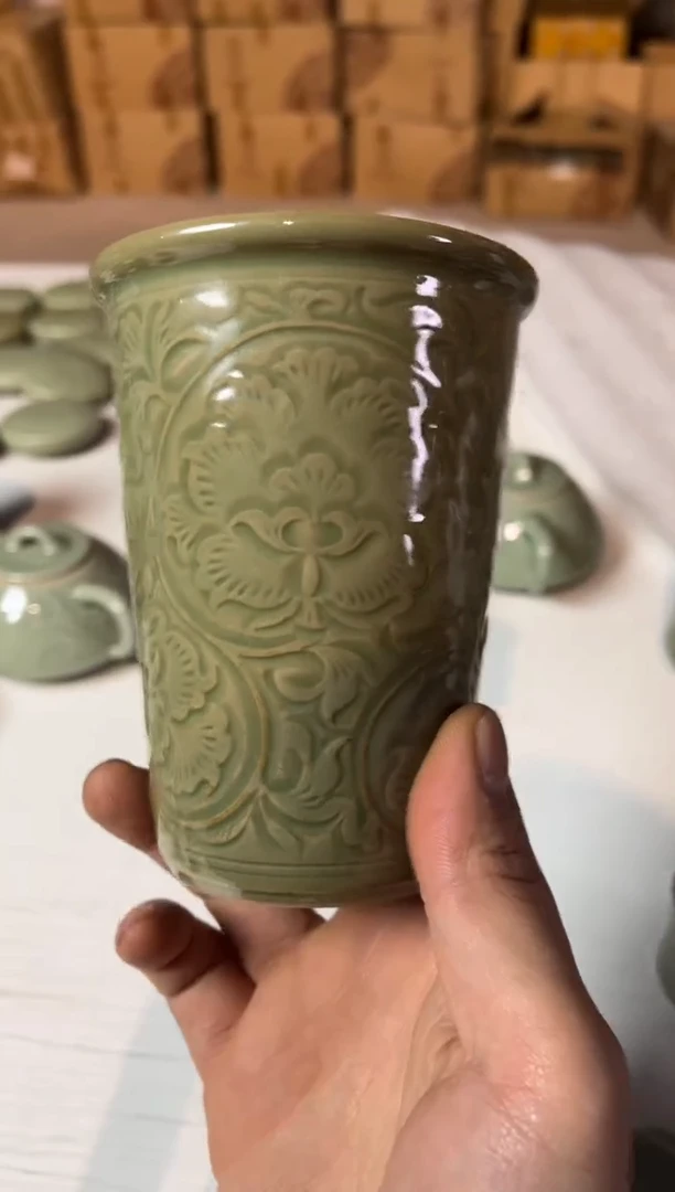 【闪购商品】瓷微瑕黑泥可乐杯1只