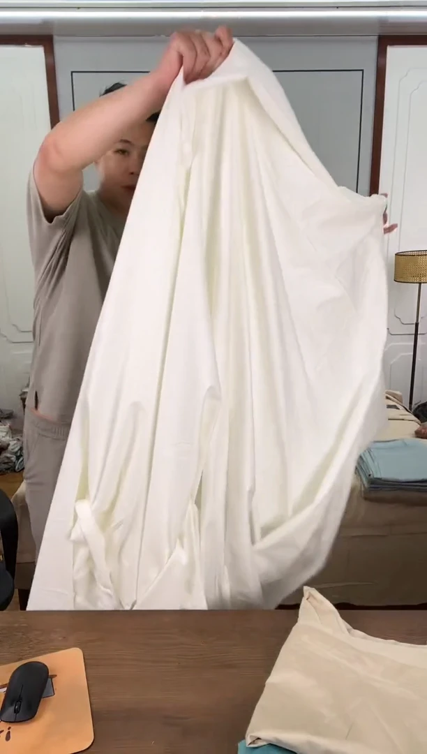 亚麻白色棉麻床单245*245cm（做错标了）
