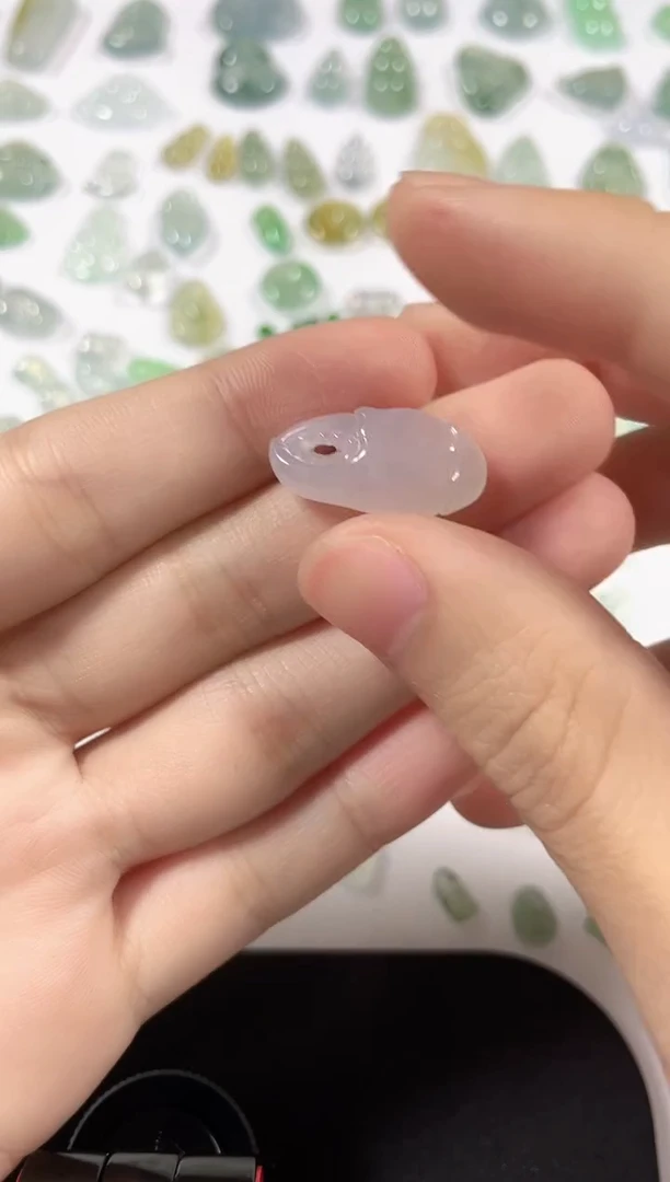 未镶嵌裸石翡翠翡翠未镶嵌颈饰天然翡翠Ａ货8886