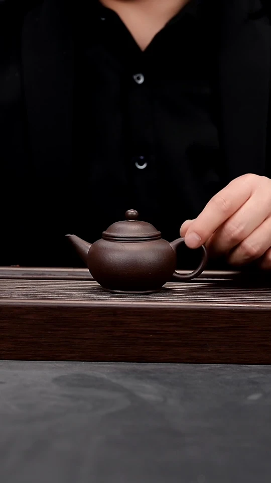 【闪购商品】紫砂茶壶老紫泥全手水平